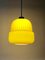 Modern Yellow Glass Globe Pendant Lamp, 1960s 8