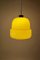 Modern Yellow Glass Globe Pendant Lamp, 1960s, Image 7