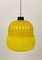 Lampe à Suspension Globe Moderne en Verre Jaune, 1960s 4