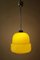 Lampada a sospensione moderna in vetro giallo, anni '60, Immagine 6