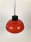 Hungarian Industrial Style Pendant Lamps in Burnt Orange, 1970s, Set of 3, Image 3