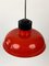 Hungarian Industrial Style Pendant Lamps in Burnt Orange, 1970s, Set of 3 10