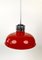 Lampade a sospensione in stile industriale arancione, Ungheria, anni '70, set di 3, Immagine 8