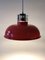 Hungarian Industrial Style Pendant Lamps in Burnt Orange, 1970s, Set of 3, Image 14