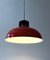 Lampade a sospensione in stile industriale arancione, Ungheria, anni '70, set di 3, Immagine 13