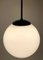 Pendant Light with Round Opaline Glass Shade and Bakelite Elements, 1930s 6