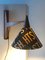 Mid-Century Wand- und Drehbare Holzlampe mit Schirm aus Andrew Martin Leinen, 1950er 9