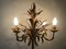 Italian Gilt Metal Candelabra Floor Lamp with Sheaf of Wheat Motif, 1963 17