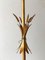 Italian Gilt Metal Candelabra Floor Lamp with Sheaf of Wheat Motif, 1963, Image 12