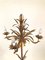 Italian Gilt Metal Candelabra Floor Lamp with Sheaf of Wheat Motif, 1963, Image 6