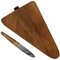 Triangular Walnut Cutting Board with Amboss Knife from Werkstätte Carl Auböck, 1950s, Set of 2 1