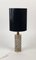 Mid-Century Patinated Brass and Glass Table Lamp from Rupert Nikoll, 1960s, Image 3