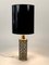 Patinierte Mid-Century Tischlampe aus Messing & Glas von Rupert Nikoll, 1960er 4