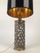 Patinierte Mid-Century Tischlampe aus Messing & Glas von Rupert Nikoll, 1960er 5