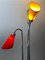 Mid-Century Floor Lamp with Red, Yellow & Green Shades, Slovakia, 1950s 11