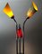 Mid-Century Floor Lamp with Red, Yellow & Green Shades, Slovakia, 1950s, Image 13