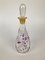 Mid-Century Cabana Style Glass Carafe with Hand-Painted Thistle Pattern, 1950s, Image 4