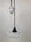 Porcelain and Handmade Glass Counterweight Pendant Lamp, 1900s 12