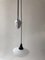 Porcelain and Handmade Glass Counterweight Pendant Lamp, 1900s, Image 2