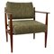Danish Lounge Chair in Rubelli Fabric, 1960s, Image 1