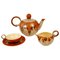 Cabana Style Ceramic Tea Set, Czechoslovakia, 1930s, Set of 15, Image 1