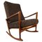 Rocking Chair par Ib Kofod-Larsen pour Christian Linnebergs Møbelfabrik, 1962 1