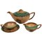 Cabana Style Ceramic Tea Set, Germany, 1920s, Set of 15 1