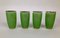 Mid-Century Limonaden Set aus Jadegrünem Glas, 1950er, 5er Set 8