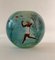 Cabana Style Glass Vase with Hand-Painted Swimming Girls and Corals, 1950s, Image 2