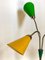Mid-Century Floor Lamp with 3 Shades in Yellow, Green & Red from Lidokov, 1956 9