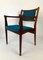 Rosewood Chairs with Turquoise Fabric, 1960s, Set of 2, Image 3