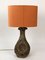 Large Lava Ceramic Table Lamp with Illuminated Base, 1960s 4