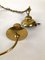 Hollywood Regency Style Brass Chandelier with 2 Shades, 1930s, Image 10