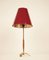 Mid-Century Brass and Wood Table Lamp by J.T. Kalmar, 1950s 2