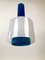 Lampada da soffitto Rimini in ceramica blu di Aldo Londi per Bitossi, Italia, anni '60, Immagine 3
