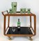 Bar Cart in Cherry and Brass, 1960s, Image 13