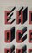 Etudes de Typographie Style Bauhaus Gouache, 1920s, Set de 2 11