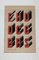 Etudes de Typographie Style Bauhaus Gouache, 1920s, Set de 2 8