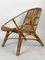 Mesa de centro y sillas de jardín italianas Mid-Century de bambú, años 60. Juego de 3, Imagen 9