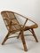Mesa de centro y sillas de jardín italianas Mid-Century de bambú, años 60. Juego de 3, Imagen 8