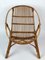Mesa de centro y sillas de jardín italianas Mid-Century de bambú, años 60. Juego de 3, Imagen 16