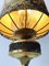 Victorian Style Brass Table Lamp with Lampshade in Romantic Love Scene, 1930s, Image 6