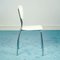 Vintage White Eco-Leather & Steel Dining Chairs, 1980s, Set of 4 5