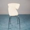 Vintage White Eco-Leather & Steel Dining Chairs, 1980s, Set of 4, Image 3