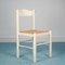 Vintage White Kitchen Dining Chairs, 1980s, Set of 4 1