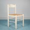 Vintage White Kitchen Dining Chairs, 1980s, Set of 4, Image 1