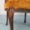 Vintage Floral & Carved Wood Lounge Chairs, 1950s, Set of 2 11