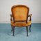 Geschwungene Vintage Sessel aus geschnitztem Holz, 1950er, 2er Set 4