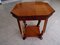 Art Deco Square Walnut Coffee Table with Carvings 3