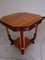 Art Deco Square Walnut Coffee Table with Carvings 8